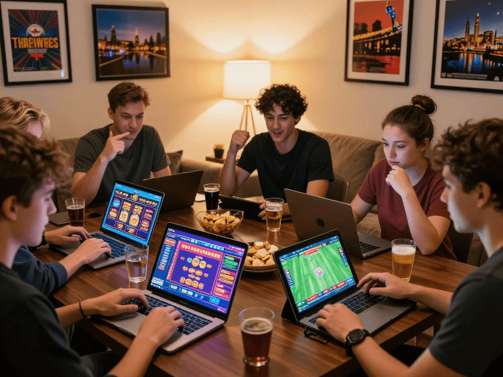 Enjoying the excitement of online gambling in Canada with friends