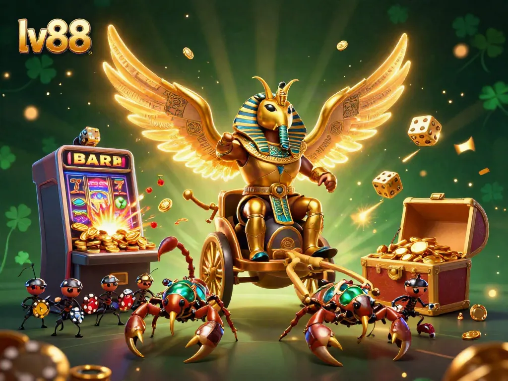 Experience exhilarating gameplay at lv88 with a vibrant casino scene featuring dynamic characters and game elements.