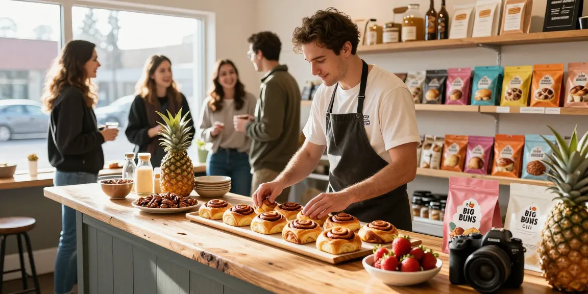 Delicious cinnamon buns and desserts in a bakery near me Calgary, showcasing local flavors and a welcoming atmosphere.